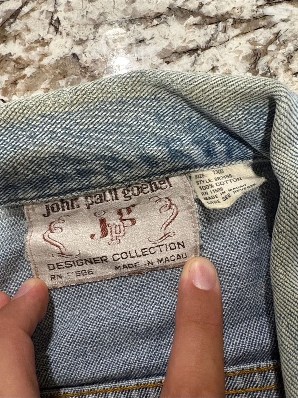 Vintage John Paul Goebel Jean Jacke *Designer Collection*